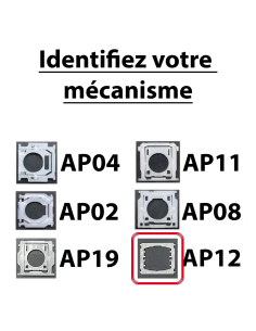 Touche AZERTY £ # ` @ pour MacBook (clavier papillon AP12) 2