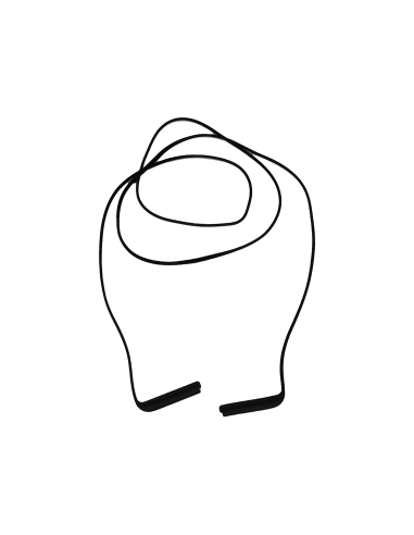Garnitură cauciuc LCD pentru MacBook Pro 16" (A2485/A2780/A2991/A3403/A3186, 2024), Negru – 4