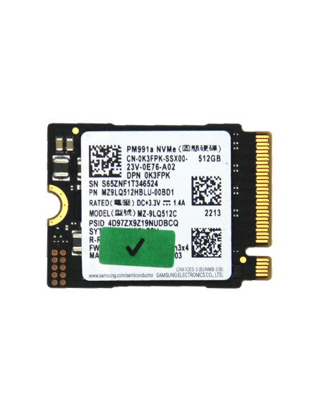 SSD M.2 NVMe 2230 512 Go