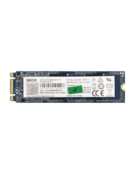 SSD M.2 SATA 256 Go pour MacBook Air (2011-2012)