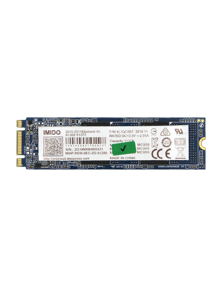 SSD M.2 SATA 512 Go pour MacBook Air (2011-2012)