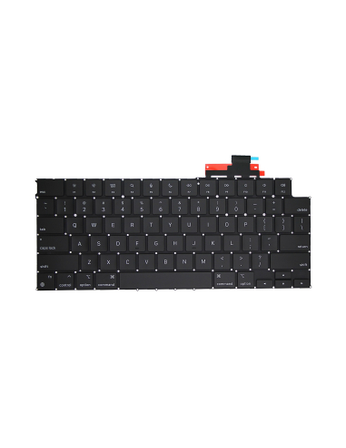 Clavier Américain pour MacBook Air 13" (A2681/A3113/A3240/A2941/A3114/A3241, 2022-2025), Noir