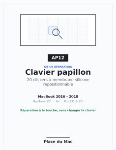 Kit de reparação de teclas de teclado borboleta (AP12)