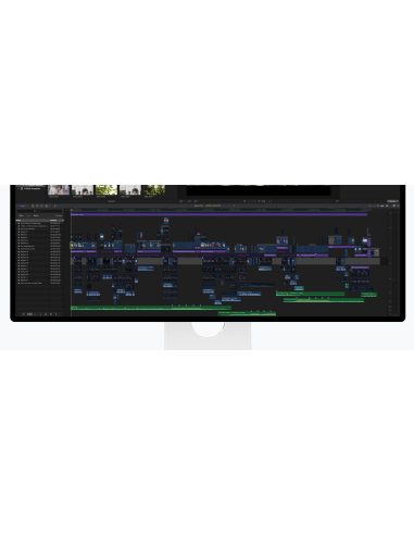 Kuycon G32P en montage vidéo Final Cut Pro