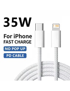 Πλεκτό καλώδιο USB-C σε Lightning, 1 m
