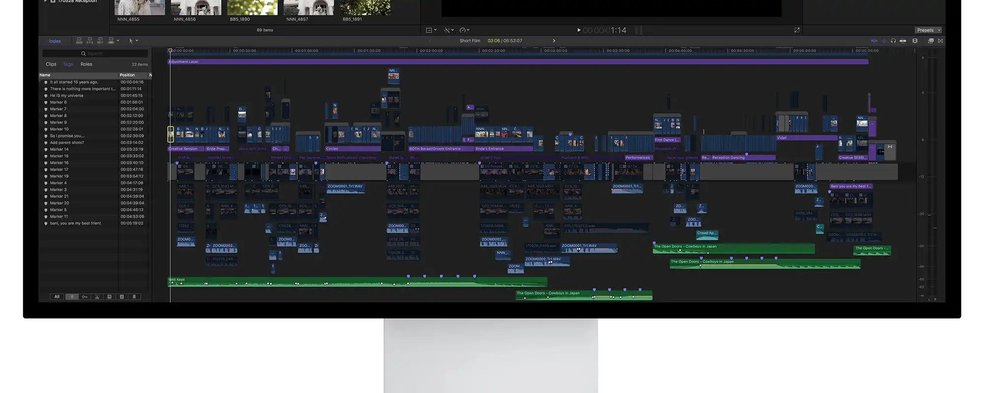 Kuycon G27P en montage vidéo sous Final Cut Pro