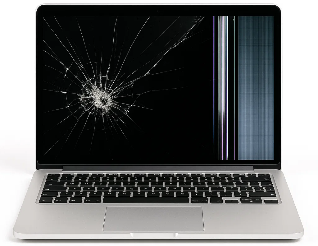MacBook avec ecran casse